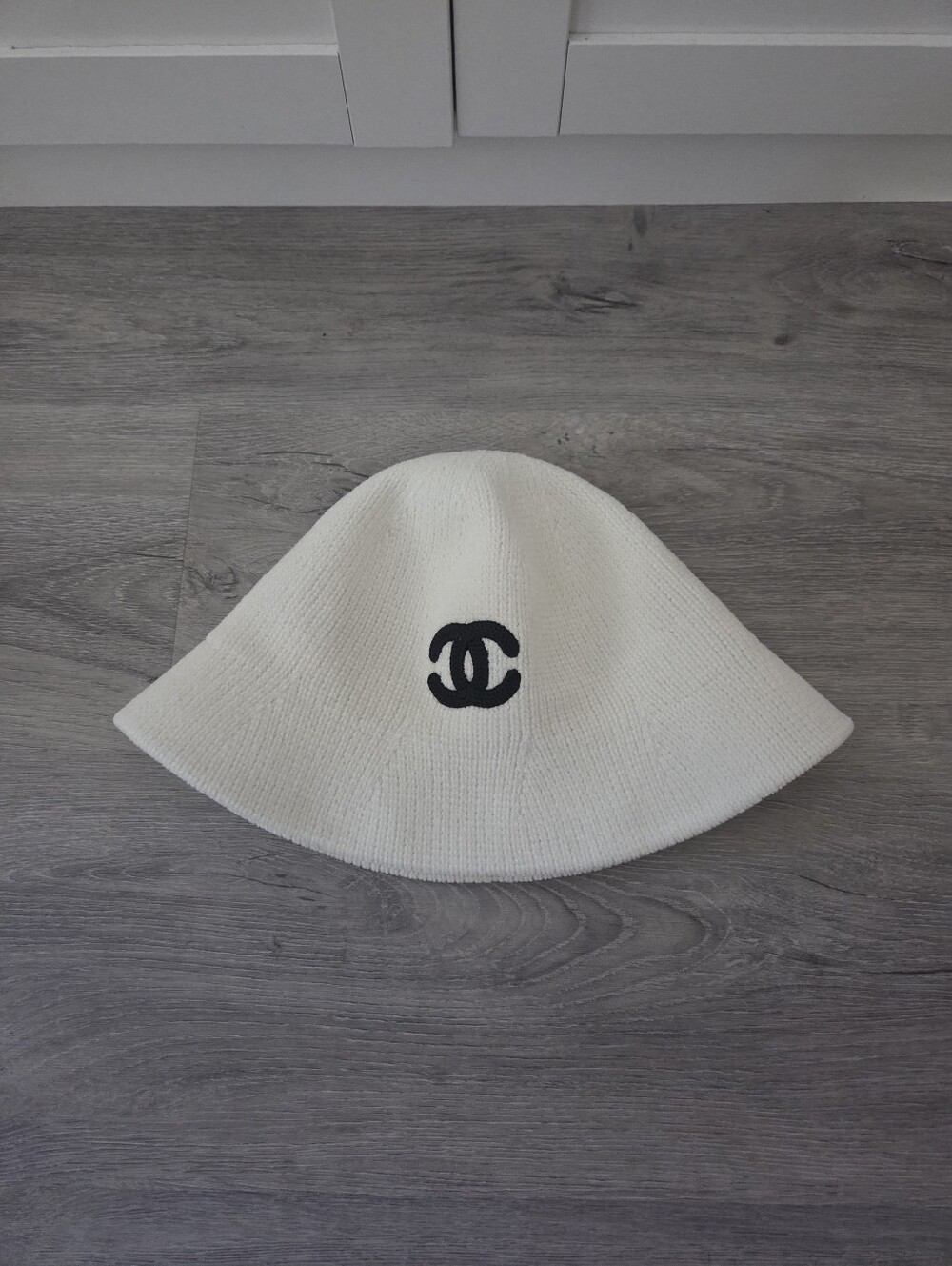 White Hat with Black Logo